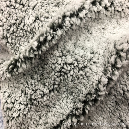 printed sherpa faux  lambswool cloth fabric